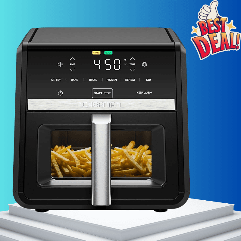 Chefman TurboFry Touch Air Fryer with Dehydrate