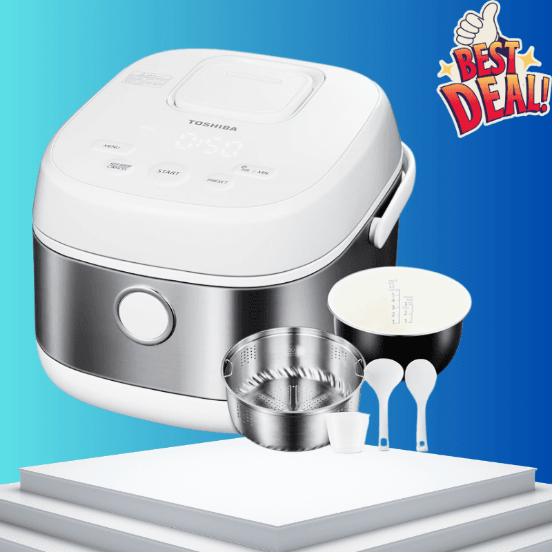 TOSHIBA Rice Cooker with Induction Heating & Steamer